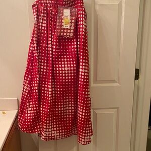 Kara Chic Red Polka Dot Maxi Skirt